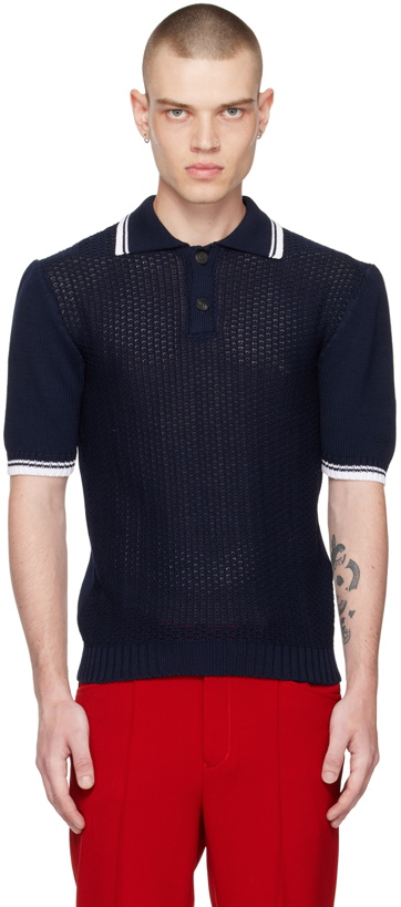 Photo: Ernest W. Baker Navy Two-Button Polo