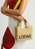 Loewe Small Logo Raffia Tote - Natural - One Size