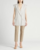 Agnona Womens Blazer Light in Grey