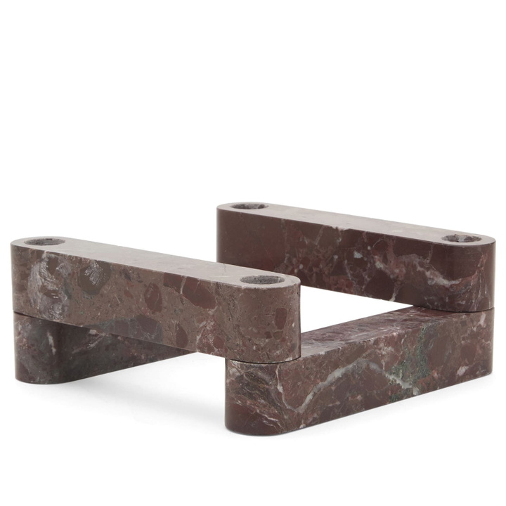 Photo: ferm LIVING Newel Modular Candle Holder - Set of 4 in Rosso 