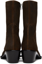 Eckhaus Latta Brown Cowboy Boots