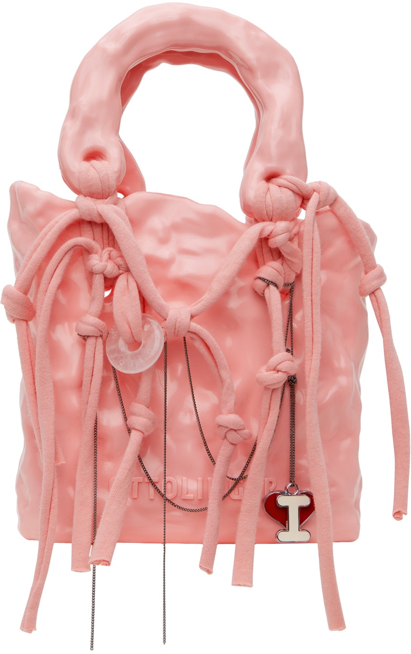Photo: Ottolinger SSENSE Exclusive Pink Signature Ceramic Bag