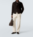 Brioni Suede bomber jacket