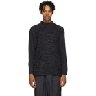 Issey Miyake Men Grey and Black Ikat Sweatshirt