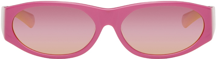 Photo: FLATLIST EYEWEAR Pink Eddie Kyu Sunglasses