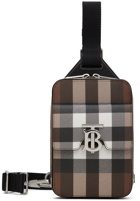 Burberry Brown Check Crossbody Pouch