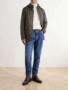 Zegna - Hooded Twill Coat - Green