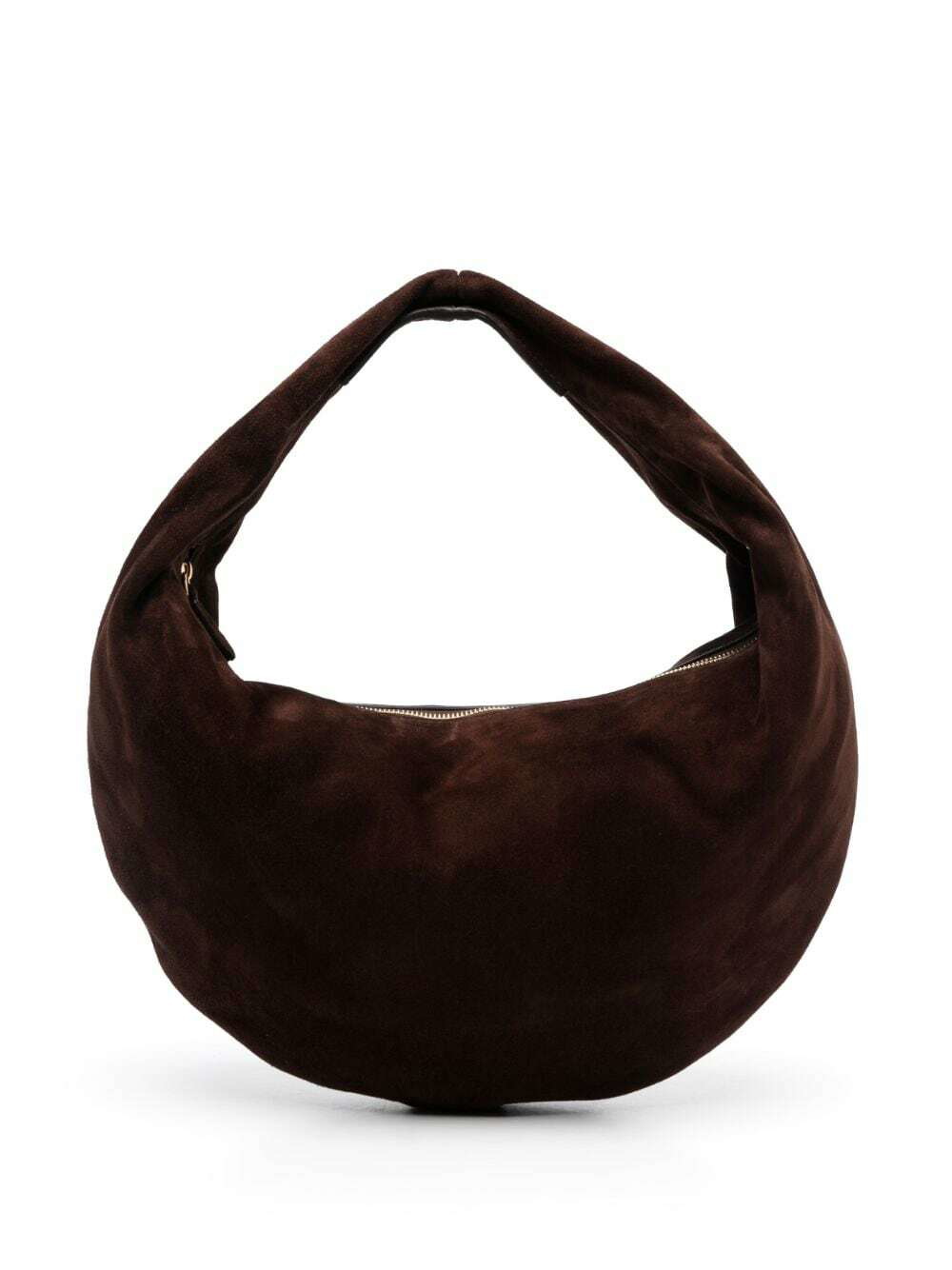 Cecilia Small Leather Bucket Bag in Brown - Khaite