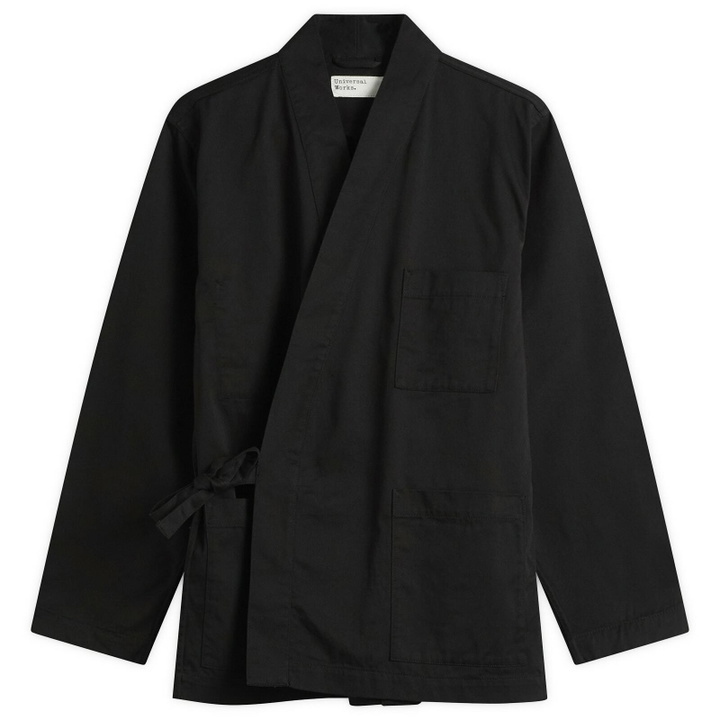 Photo: Universal Works Men's Twill Kyoto Work Jacket in Black