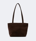 The Row Parker Medium suede tote bag