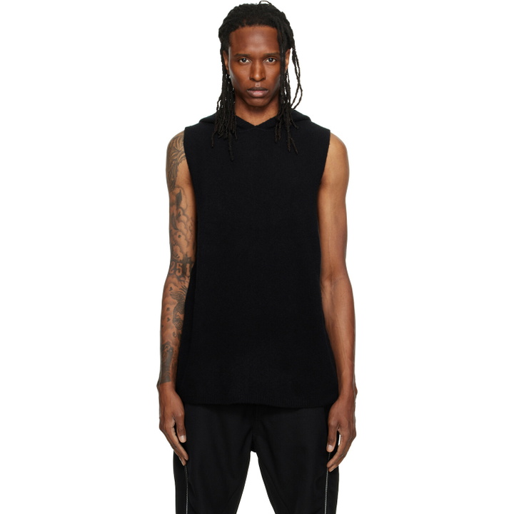 Photo: Rick Owens Black Tower Tank Hoodie