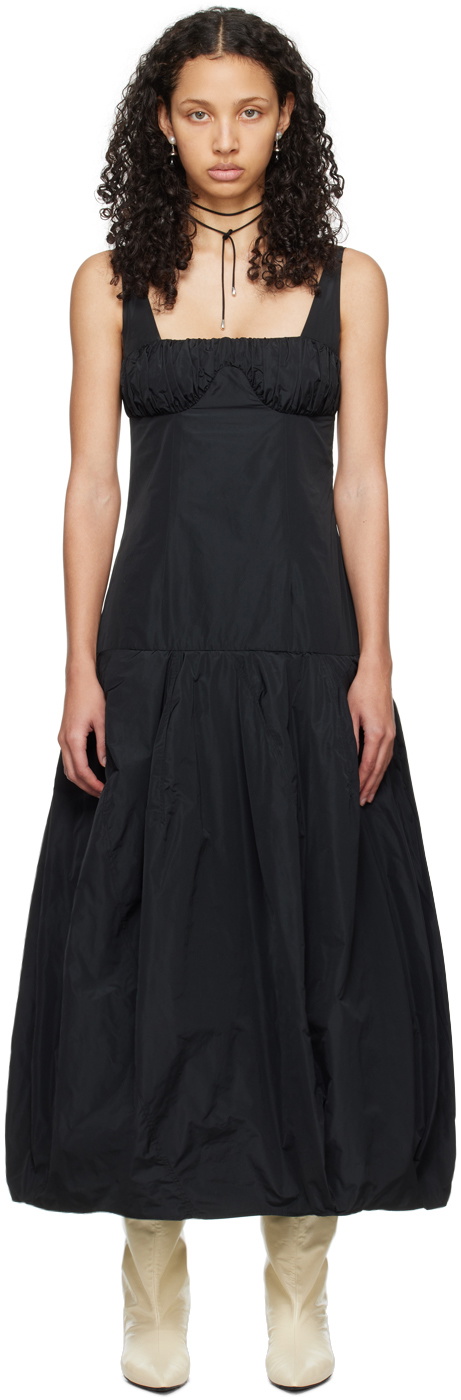 jil sander black dress V-Neck Wide Strap Sweater Dress – Team Spirit Store USA main image 0