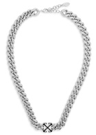 Off-white Arrows Chunky Chain Necklace - Silver - One Size