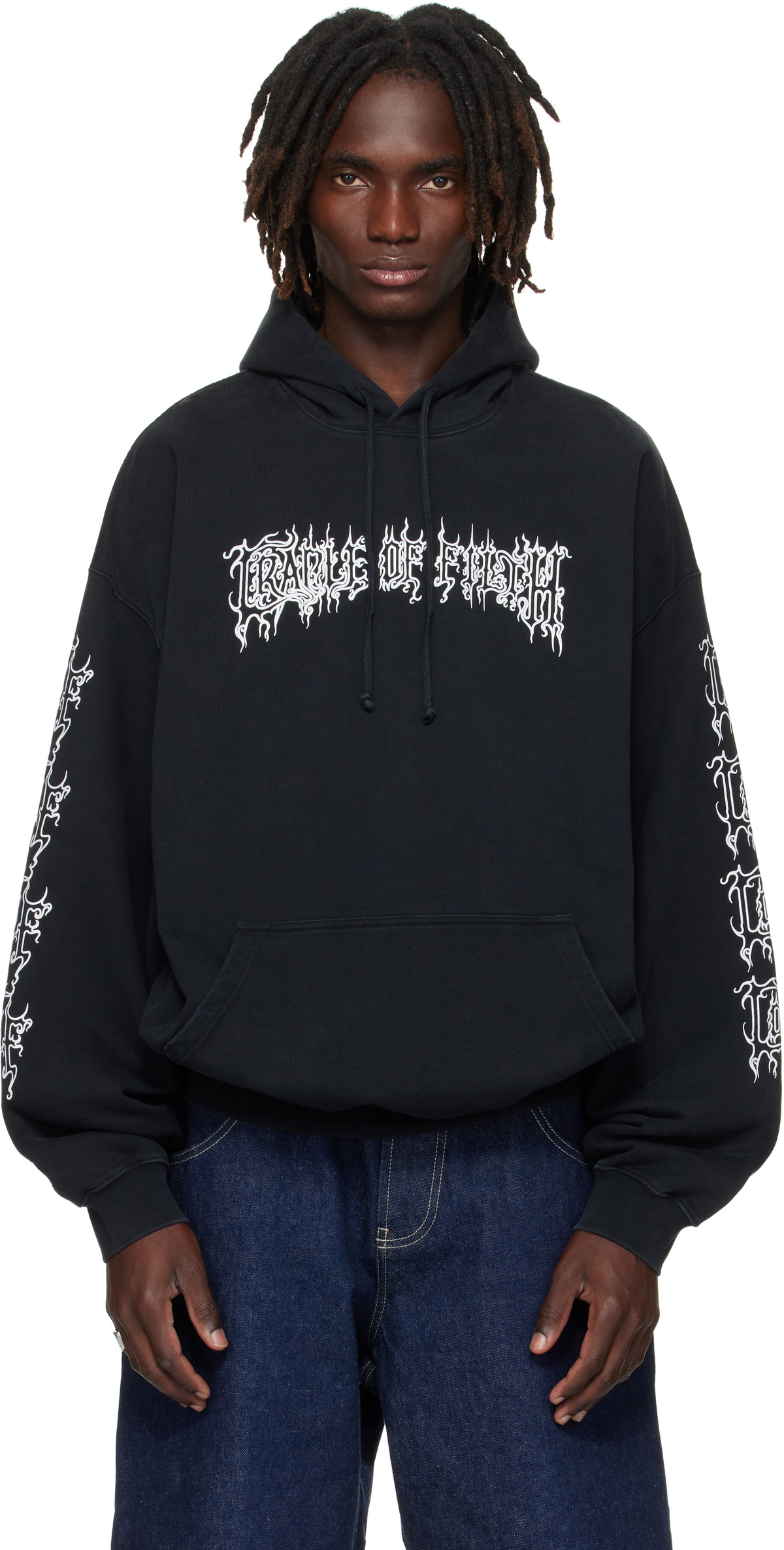BLACK ＆ WHITE  パーカー ブラック＆ホワイト　日本製 OFF-WHITE(オフホワイト) / パーカー/M/コットン/ブラック