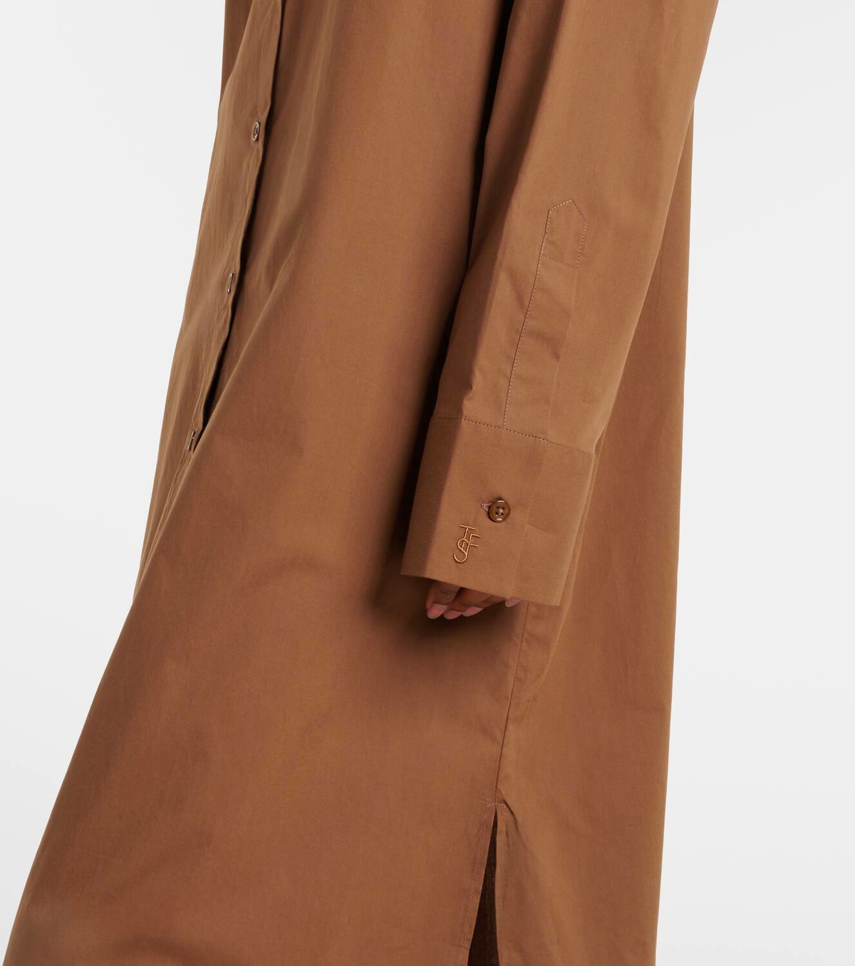 The Frankie Shop Helena cotton shirt dress