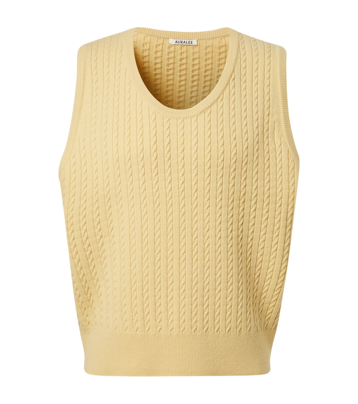 トップス AURALEE FINE CASHMERE SILK KNIT VEST AURALEE｜VESTS (Super Fine Cashmere Silk Knit Vest Top T