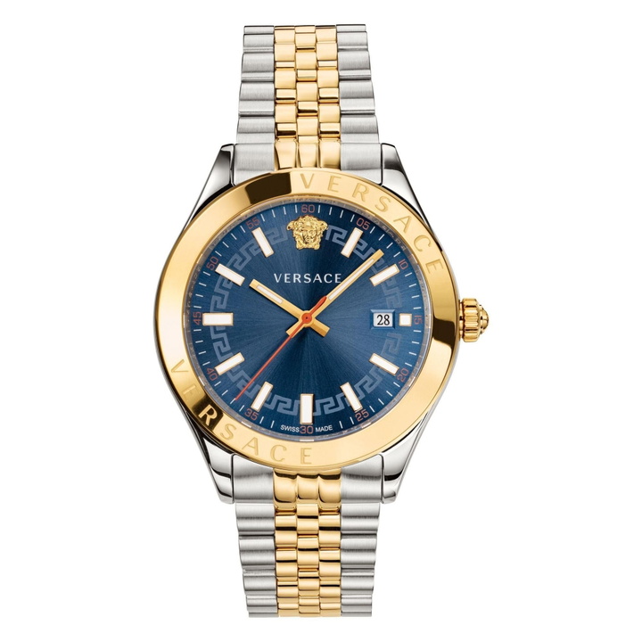 Photo: Versace Hellenyium Quartz Blue Dial Mens Watch VEVK00520