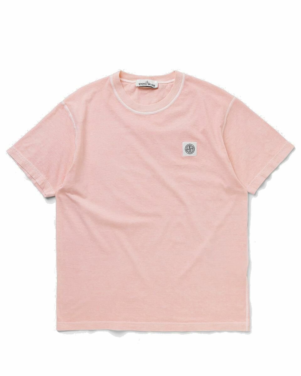 Photo: Stone Island Tee Fissato Effect Pink - Mens - Shortsleeves