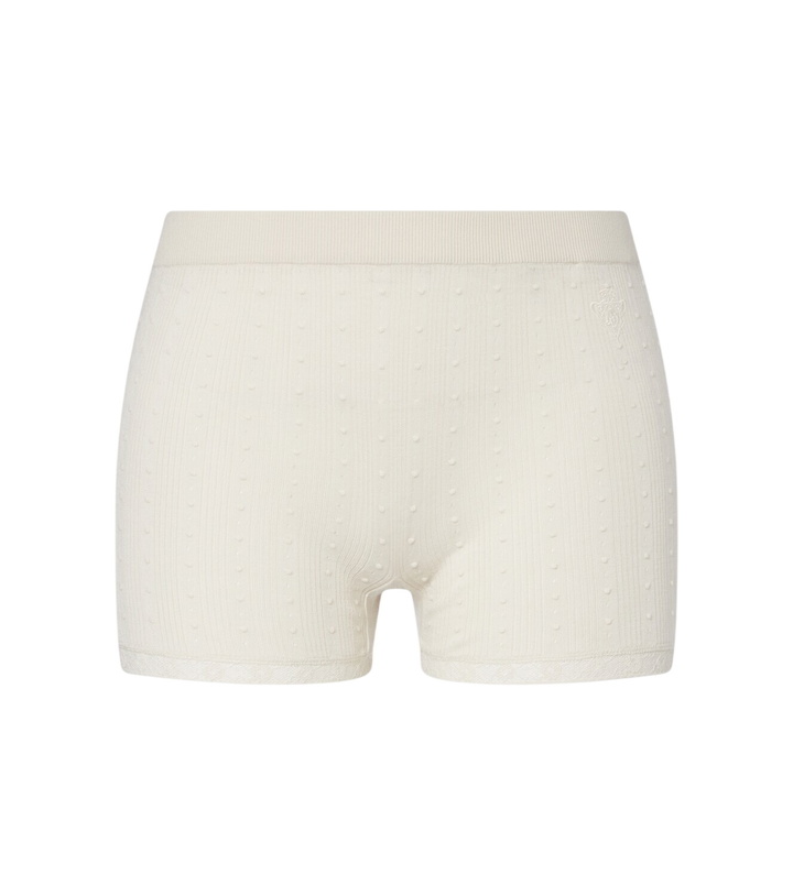 Photo: Gucci Lace-trimmed wool micro shorts