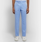 Richard James - Hyde Slim-Fit Cotton-Blend Twill Suit Trousers - Blue