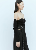 Rokh Rib Bustier With Detached Sleeves