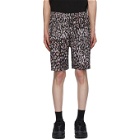 Stolen Girlfriends Club Black and Grey Ink Cat Lounge Shorts