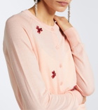 Simone Rocha Crystal-embellished wool and silk cardigan