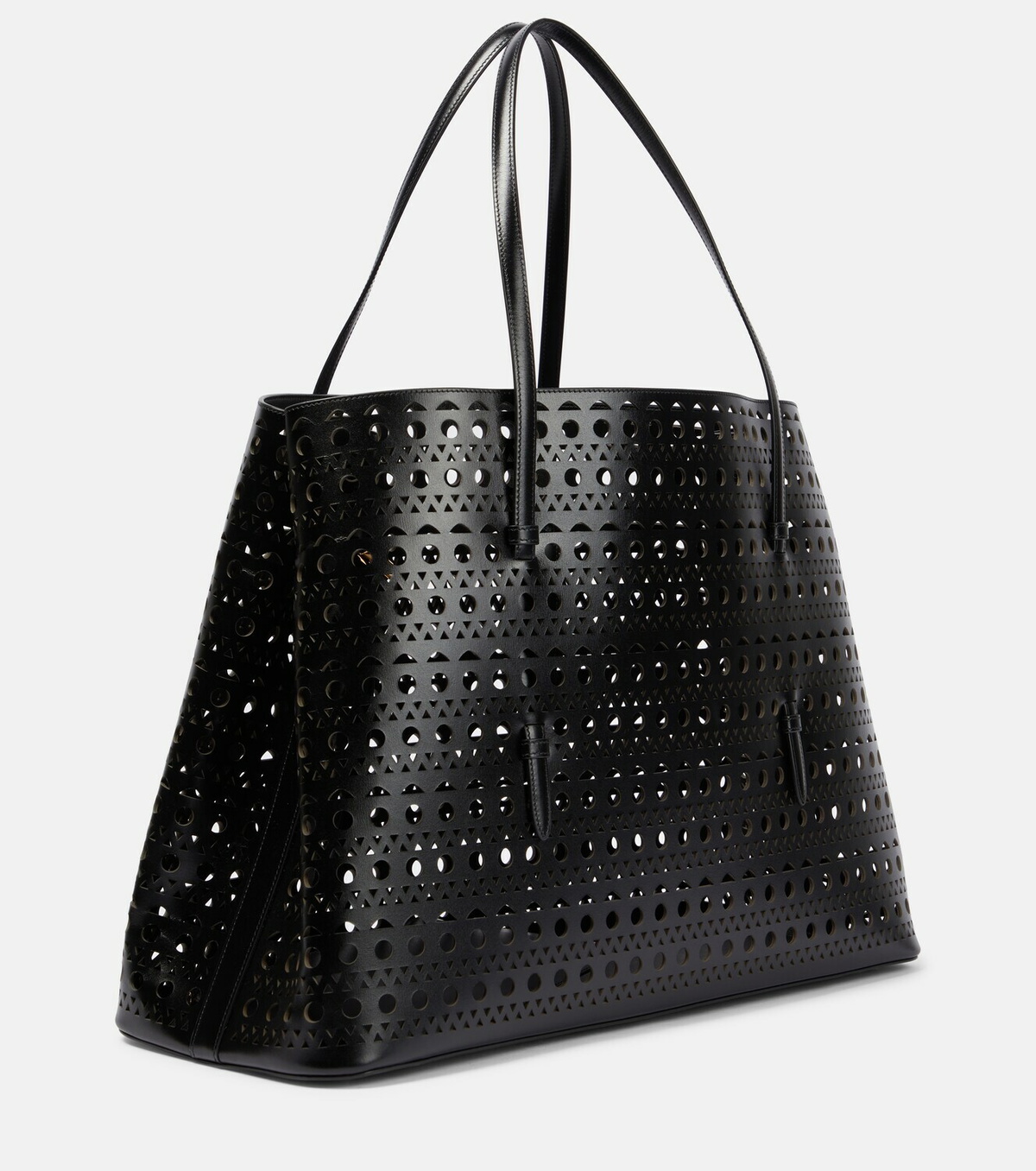 Alaïa Mina 50 Large leather tote bag