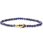 Mikia - Gold-Tone and Multi-Stone Bracelet - Blue