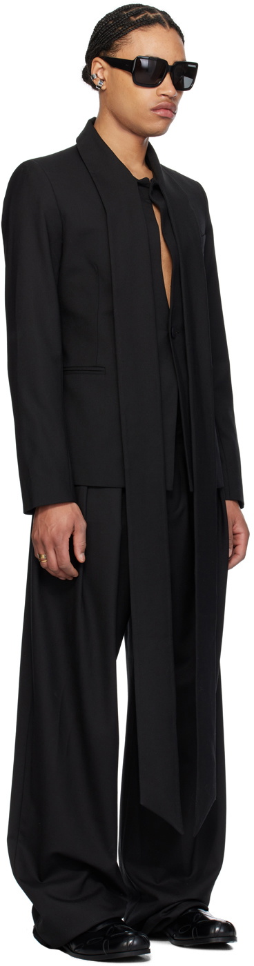 Aaron Esh Black Wrap Blazer
