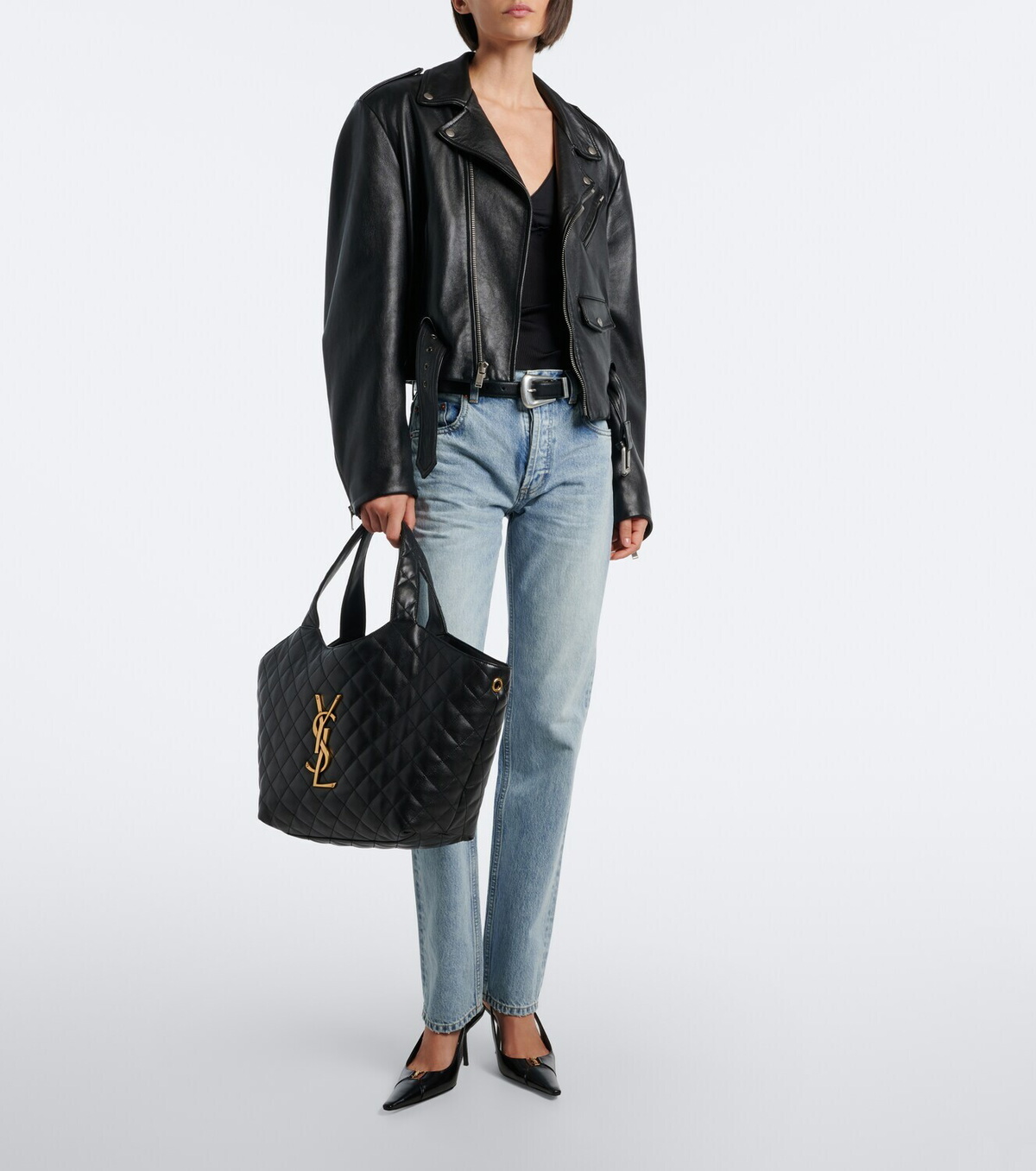 Saint Laurent Icare Medium quilted leather shopper