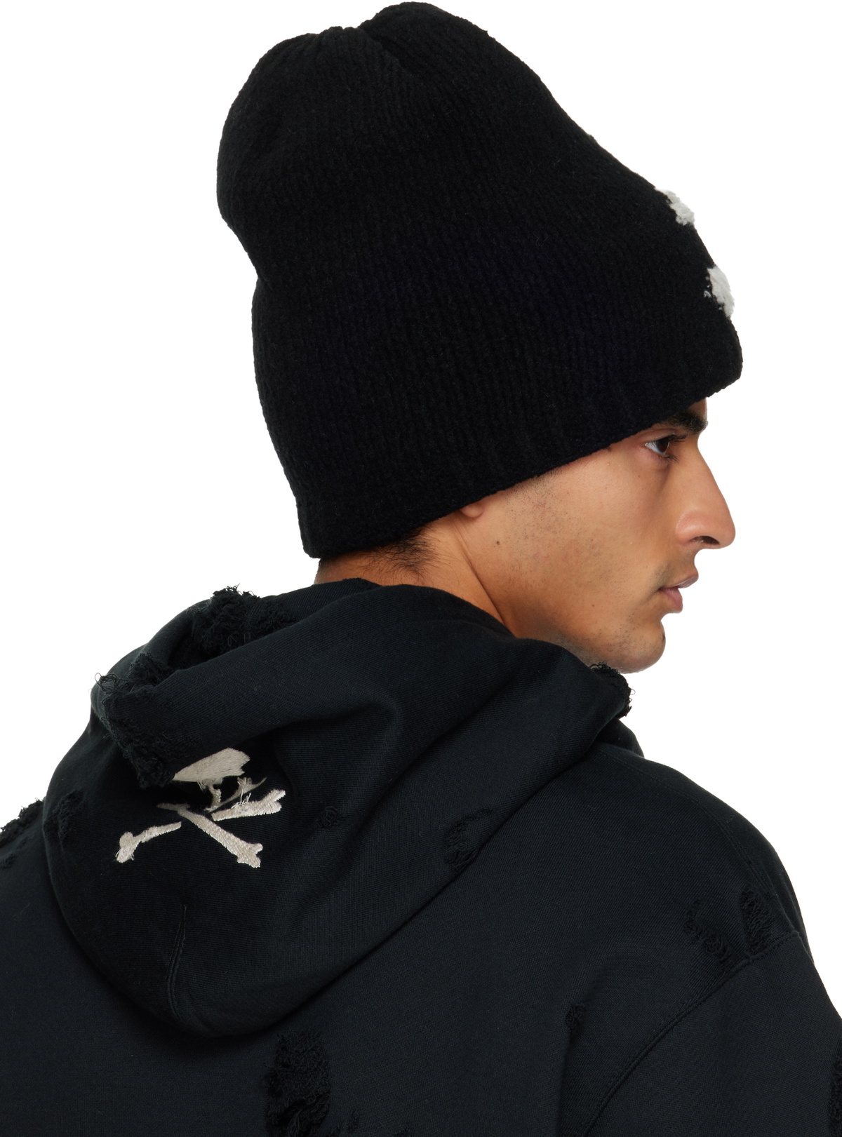 mastermind JAPAN Black Cashmere Beanie