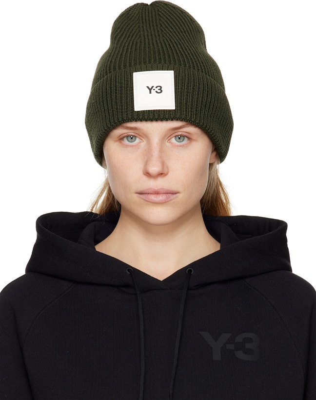 Photo: Y-3 Green Patch Beanie