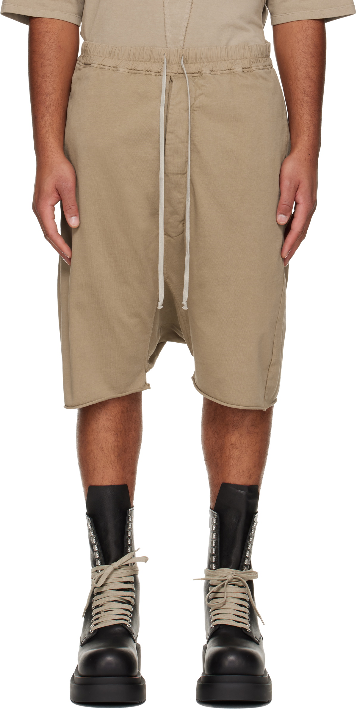 Rick Owens Drkshdw Black Memphis Pods Shorts Rick Owens Drkshdw