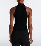 Simkhai Renlen embellished halterneck wool top