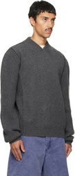 Marni Gray V Neck Sweater