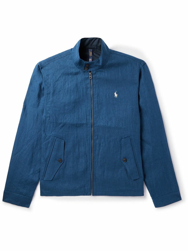 Photo: Polo Ralph Lauren - Reversible Herringbone Linen and Taffeta Jacket - Blue