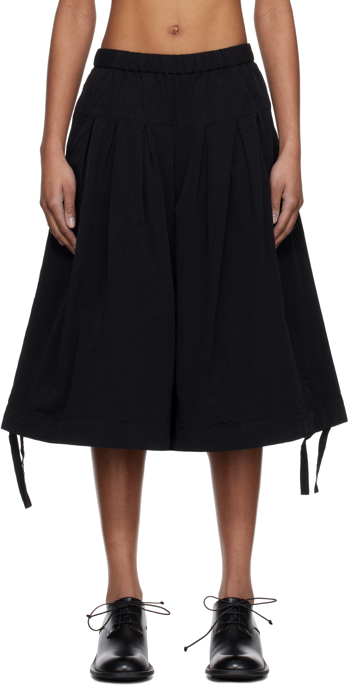 CASEY CASEY Black Pli Shorts
