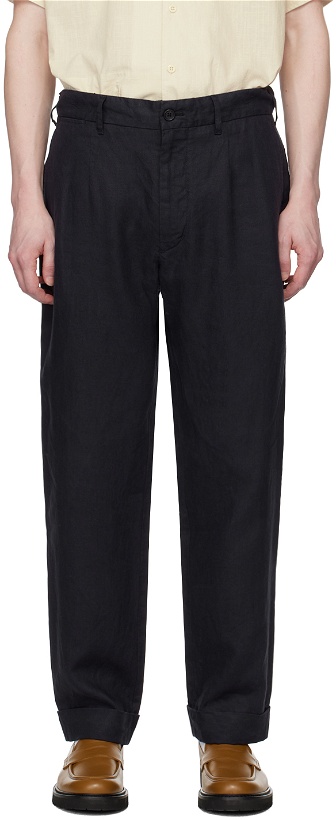 Photo: Engineered Garments Navy Andover Trousers
