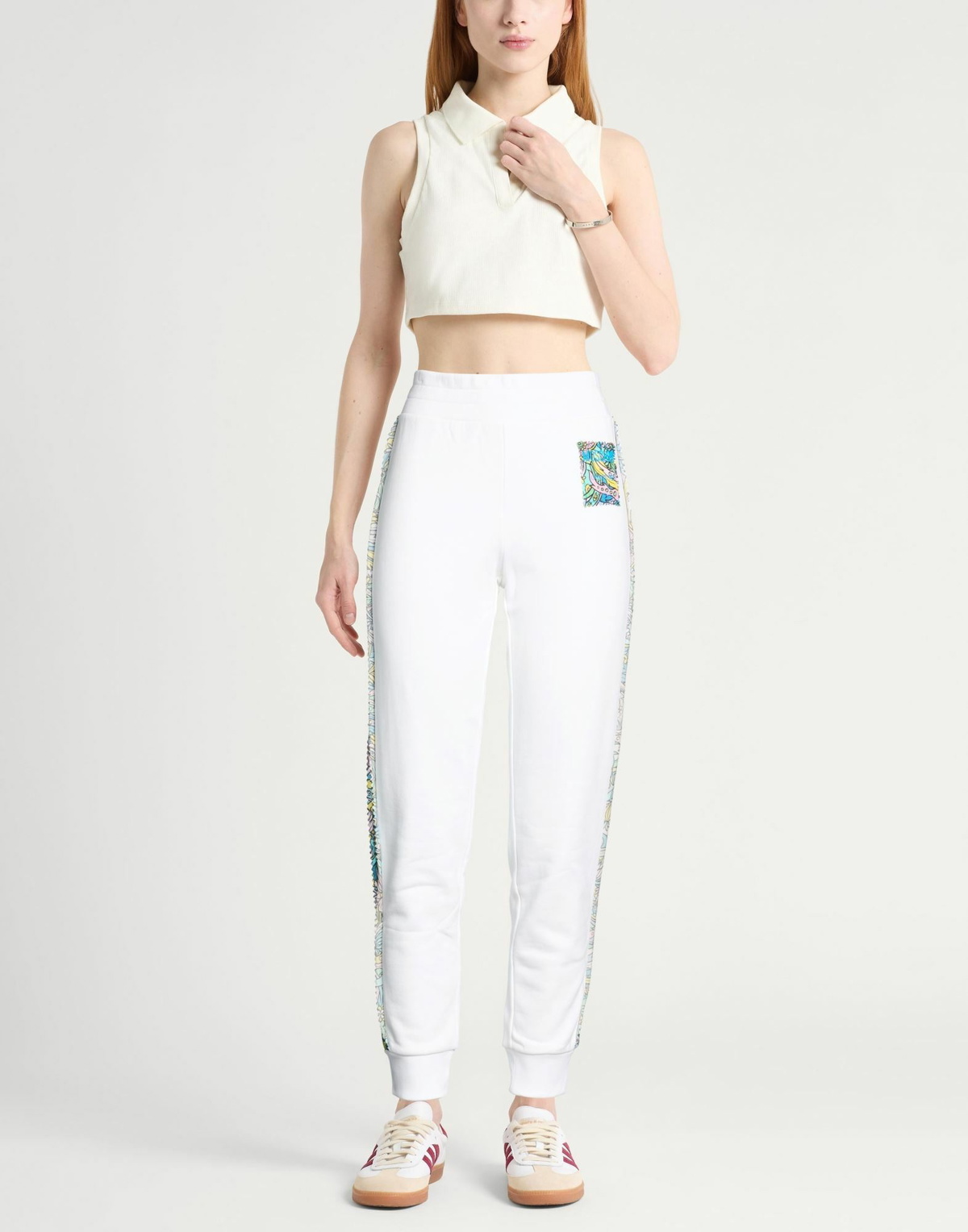 Moschino Womens Pants in White