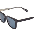 Garrett Leight Palladium Sunglasses in Matte Black/Blue Smoke