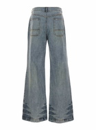 Juun.J Blue Jeans With Belt Loops And Panelled Design In Denim Man