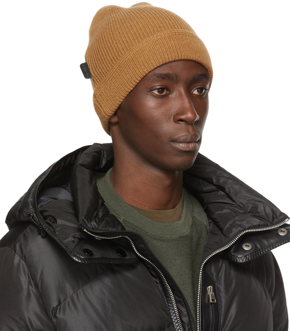 Tom Ford Men's Cashmere Beanie Hat Beige main image 1