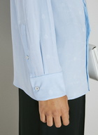 Prada Logo Jacquard Silk Shirt