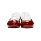 424 SSENSE Exclusive Off-White and Red Dipped Sneakers