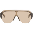 Gucci Brown Shield Sunglasses