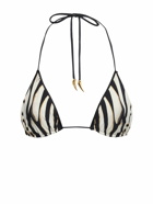 ROBERTO CAVALLI Ray Of Gold Printed Lycra Bikini Top