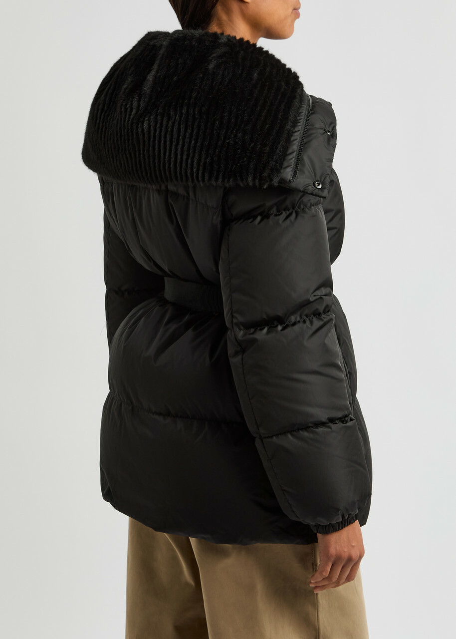 Moncler Brasseurs Quilted Shell Jacket Black Moncler