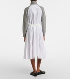 Sacai Layered turtleneck midi dress