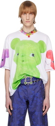 Chopova Lowena White Oversized Baby Bear T-Shirt